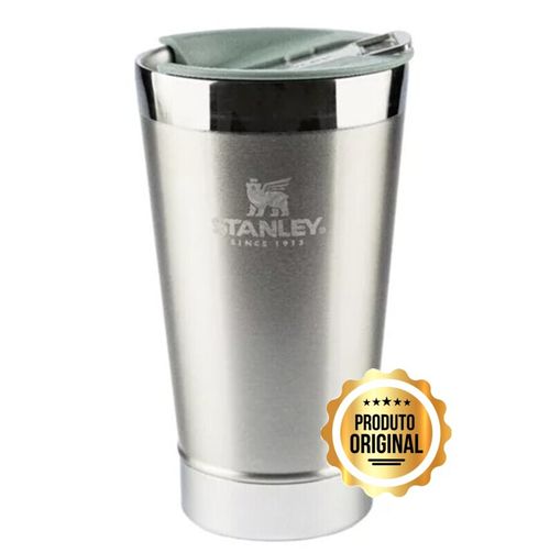 Copo Térmico para Cerveja com Tampa Steel 473ml Stanley Inox