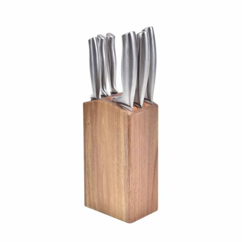 Bloco de Facas 7 Peças Aço Inox Kenya