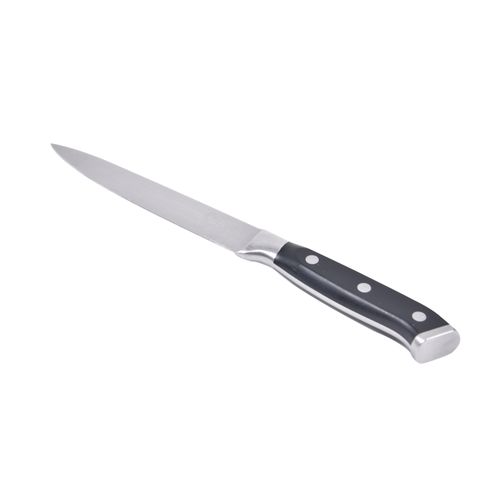 Faca para Pão e Vegetais Aço Inox 15,5cm Kenya Preta