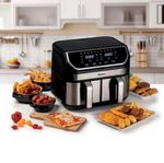 4083190019_8003705122017_Fritadeira_Air_Fryer_Dupla_9_Litros_1700W_127V_Ariete_Preta_8