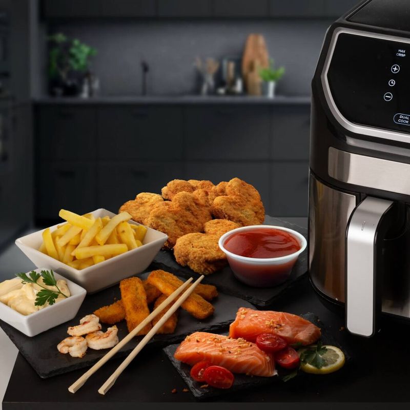 4083190019_8003705122017_Fritadeira_Air_Fryer_Dupla_9_Litros_1700W_127V_Ariete_Preta_12