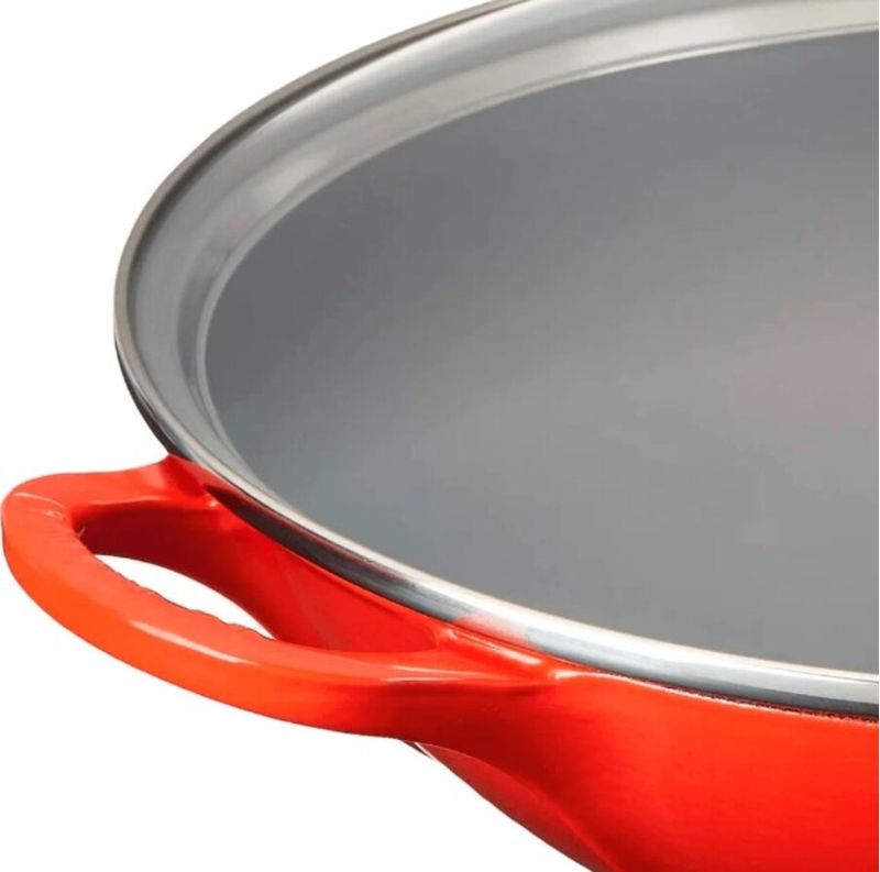 4082380161_0024147264255_Panela_Wok_Ferro_com_Tampa_32cm_Signature_Le_Creuset_Vermelha_5