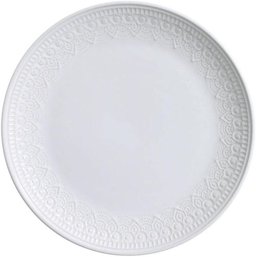 Prato Raso em Cerâmica Agra 27,5cm Porto Brasil Branco