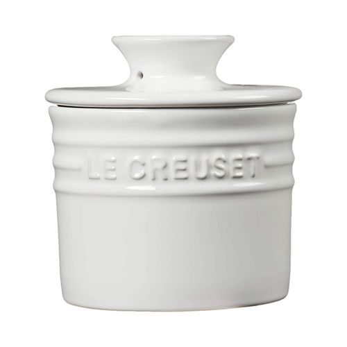 Manteigueira Francesa em Cerâmica 11,4cm Le Creuset Branca