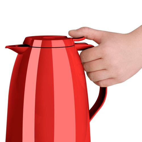 Garrafa Térmica de 1 Litro Quick Tip Mambo Glossy Emsa Vermelho