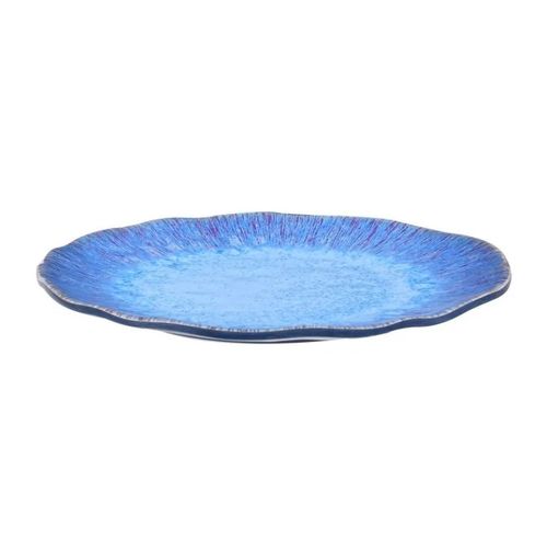 Prato Raso em Melamina 27cm Optical Kenya Azul