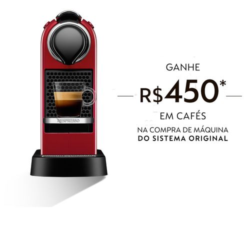 Máquina de Café Citiz 127V 1 Litro Nespresso Vermelho