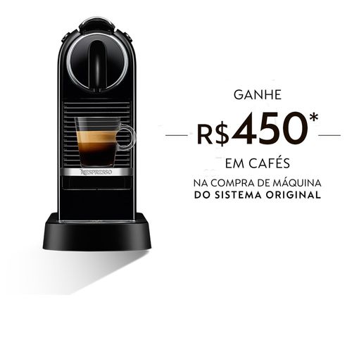 Máquina de Café Citiz 220V 1 Litro Nespresso Preto