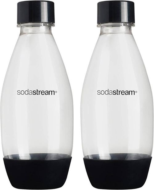 Conjunto de 2 Garrafas Plásticas 500ml SodaStream Preta