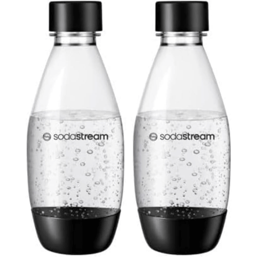 Conjunto de 2 Garrafas Plásticas 500ml SodaStream Preta