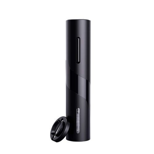 Saca Rolhas Elétrico Barplay em Aço Inox 22cm Fracalanza Preto