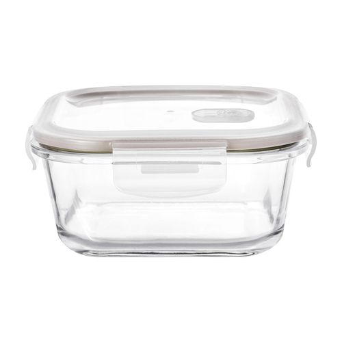 Pote Hermético Quadrado em Vidro 800ml 7x158x158cm