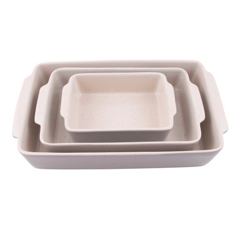 Travessa Retangular Cerâmica 15L 6,4x17,7x30,7cm Aveiro Cinza