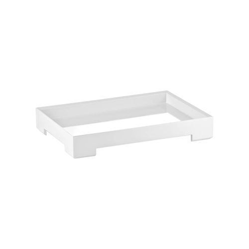 Bandeja Retangular Icons em Acrílico 32x23x5cm Guzzini Branco