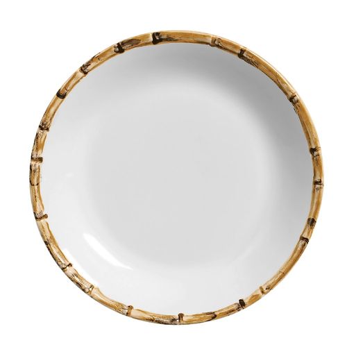 Prato Raso 27cm em Bambu e Cerâmica Scalla