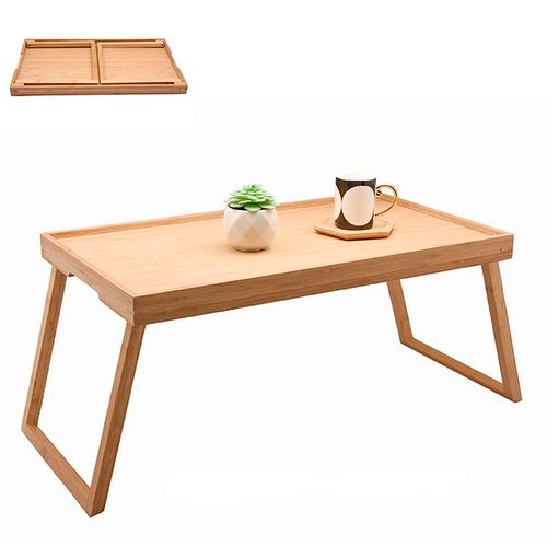 Bandeja para Café da Manhã Bambu com Pé 26x53x30cm Kenya