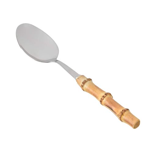 Colher de Arroz Bamboo Natural em Aço Inox Kenya