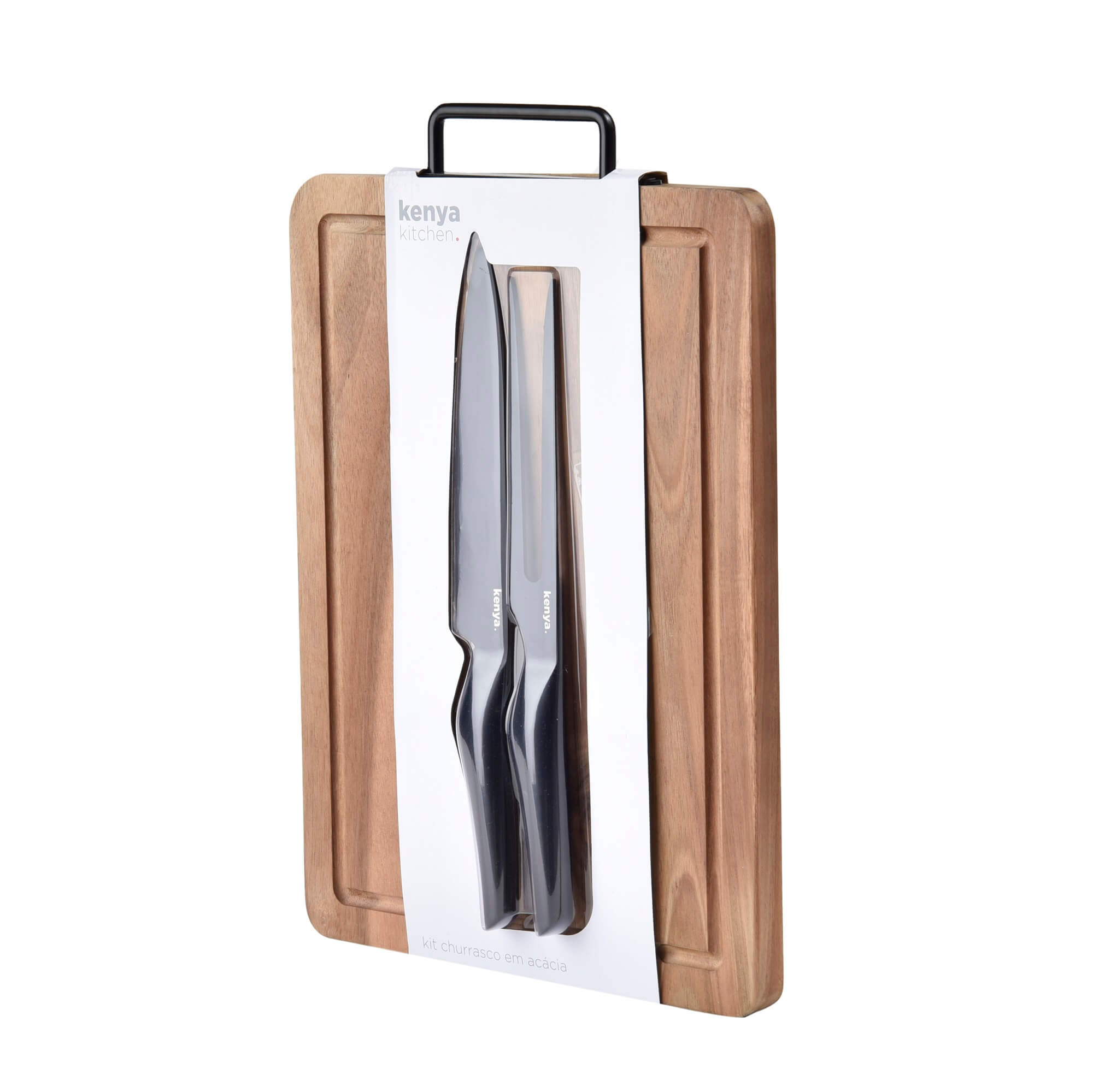 ※こぅ様※◆カーテンセット◆W89cm×H198cm◆D-2508KA8◆ Kit para Churrasco em Madeira Acácia 41x28x19cm Kenya - Spicy