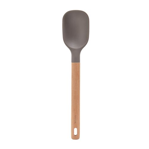 Coher de Arroz em Silicone com Cabo de Madeira Kenya Cinza