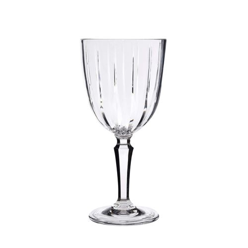 Taça de Vinho Cutting em Acrílico 340ml Kenya