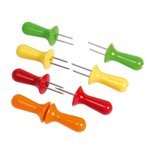 Kit 6 Peças com Suporte para Espiga de Milho em Aço Inox Zyliss