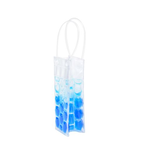 Sacola Térmica para Garrafa de Vinho 25x9x9cm Kenya Azul