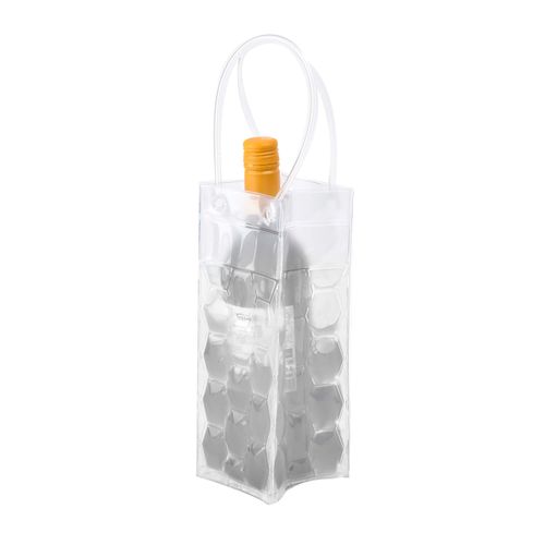 Sacola Térmica para Garrafa de Vinho 25x9x9cm Kenya Transparente