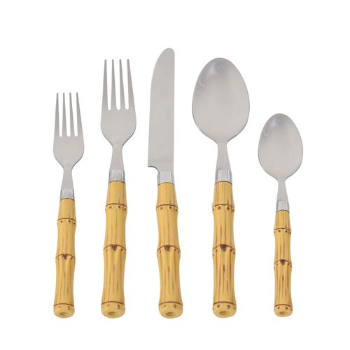 Faqueiro Bamboo com 30 Peças Kenya