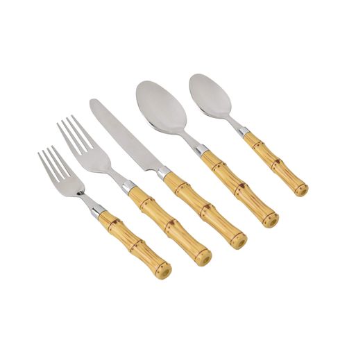 Faqueiro Bamboo com 30 Peças Kenya