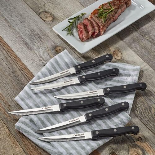 Conjunto de 6 Facas para Carne em Aço Inox Triple Rivet Cuisinart