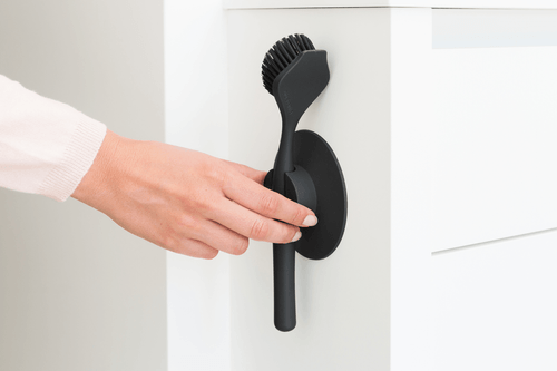 Escova para Louça com Suporte Sinkside Brabantia Cinza Escuro