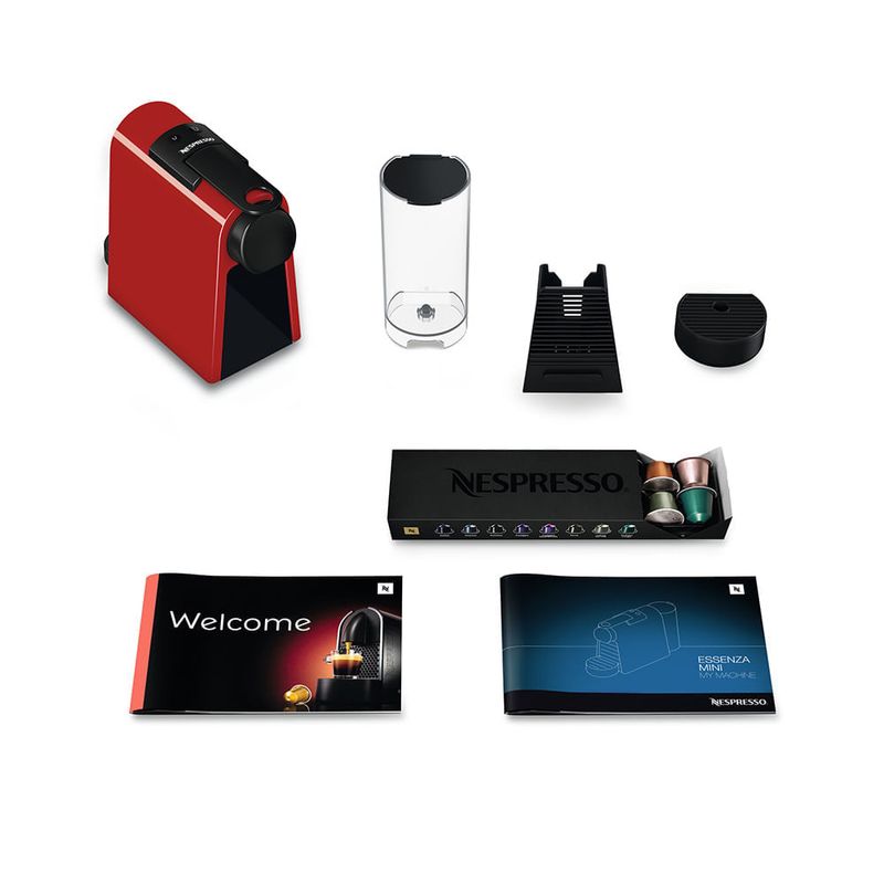 Maquina-de-cafe-essenza-mini-vermelha-d30-Nespresso---220V