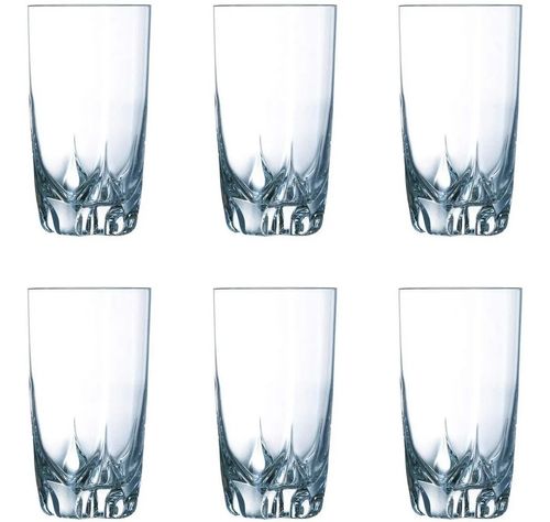 6 Copos Lisbonne em Vidro 330ml Luminarc