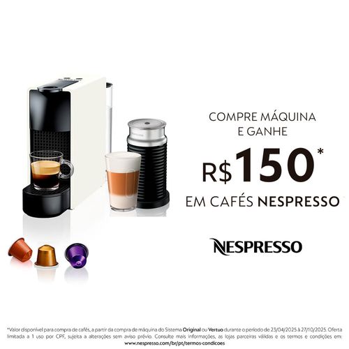 Máquina de Café Essenza Mini C30 127V Nespresso Branca