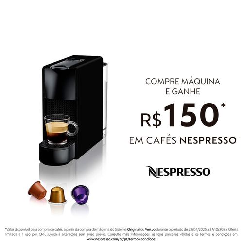 Máquina de Café Essenza Mini C30 220V Nespresso Preta