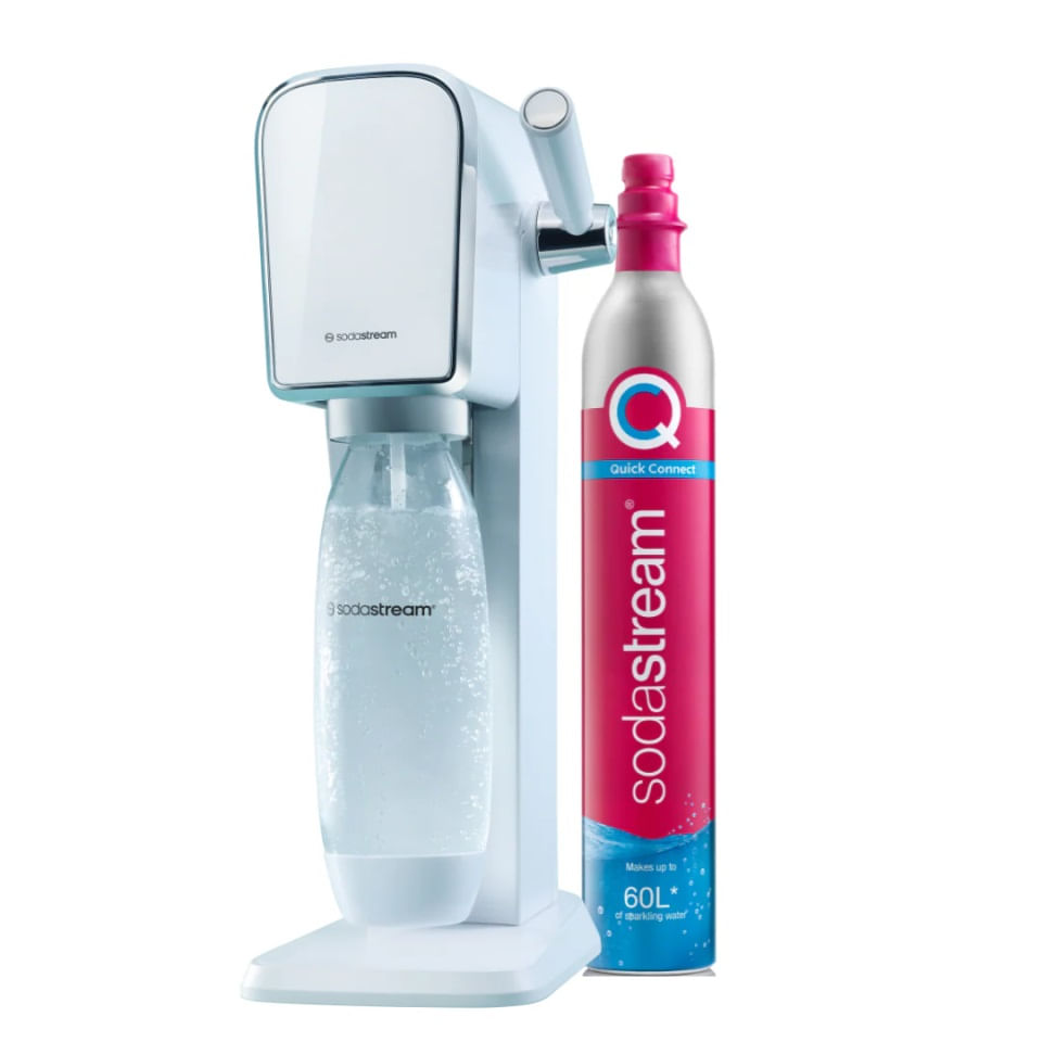 Máquina para Gaseificar Água ART Sodastream Branca - Spicy