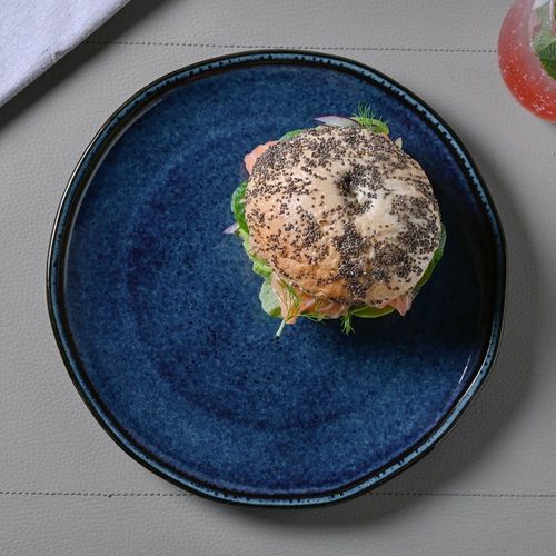 Prato Raso Daily Happy Stoneware 25cm Porto Brasil Azul