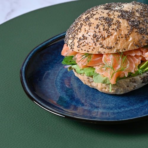 Prato para Sobremesa Daily Happy Stoneware 19,5cm Porto Brasil Azul