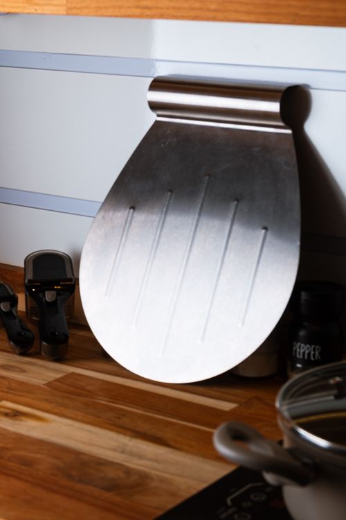 Espátula Salva Bolo Aço Inox 3x26x33,5cm Lyor