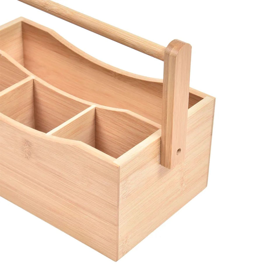 Porta Utensílios de Bambu 20x14x27cm Kenya - Spicy