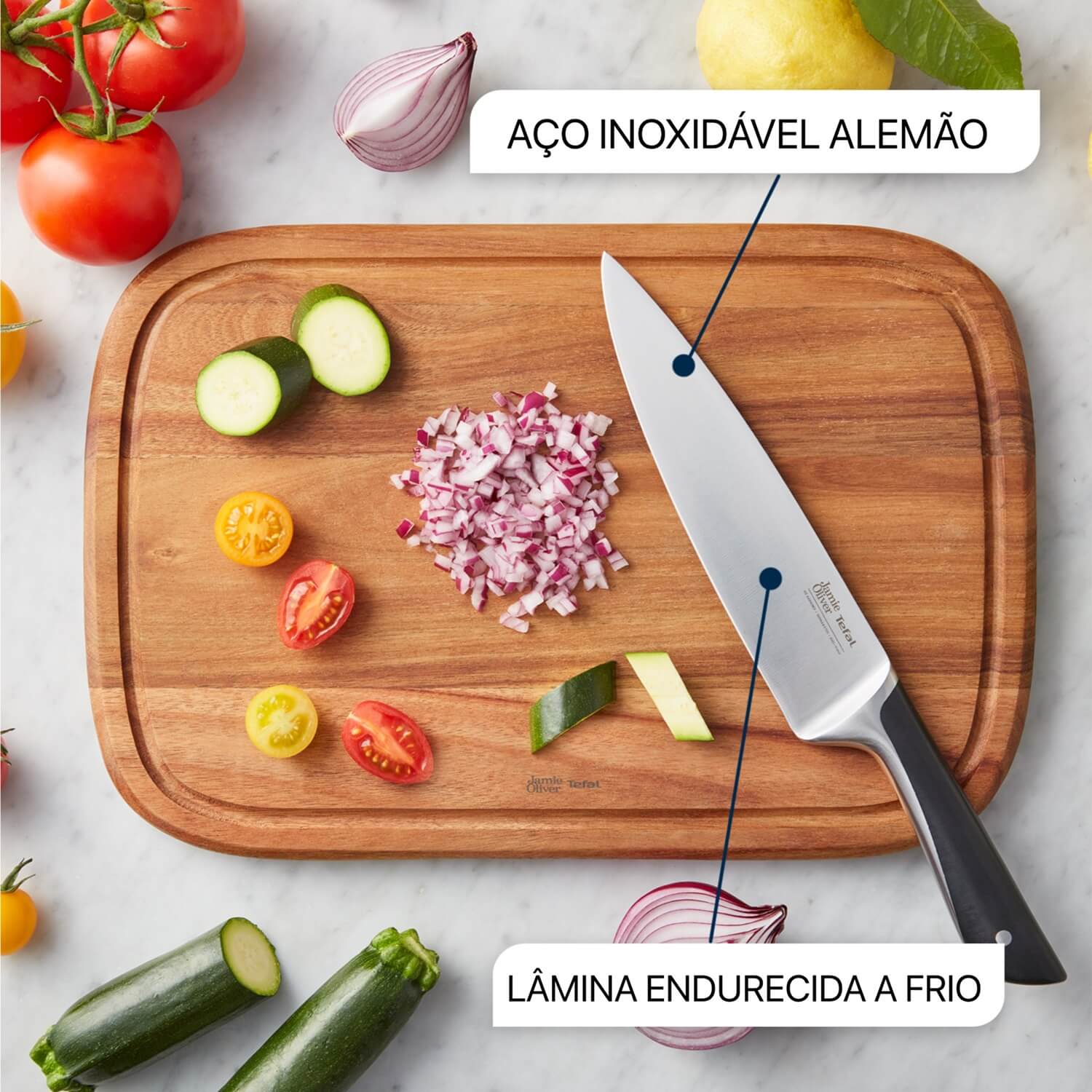 4 Facas Jaime Oliver Tefal - Spicy