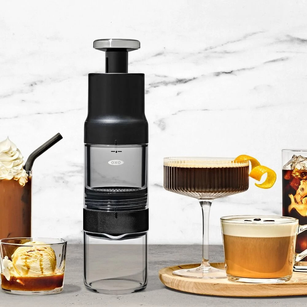 Cafeteira Portátil em Pó Rapid Brewer OXO Preta - Spicy