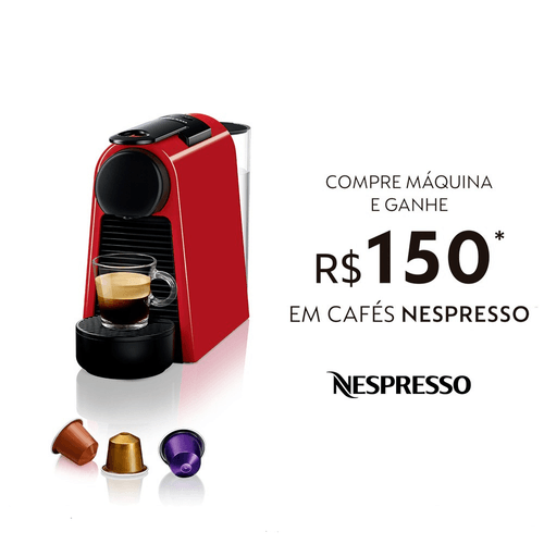 Máquina de Café Essenza Mini D30 127V Nespresso Vermelha