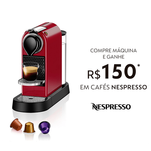Máquina de Café Citiz 220V 1 Litro Nespresso Vermelho