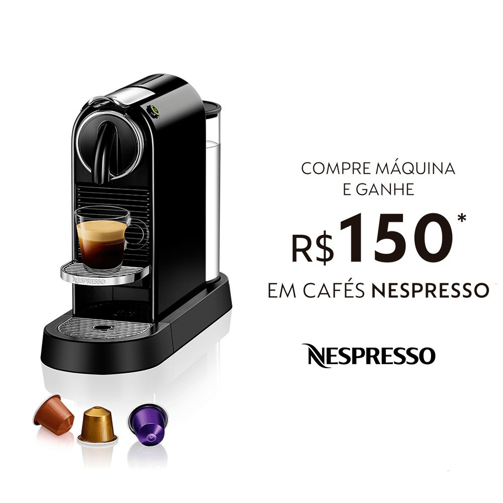 Máquina de Café Citiz 220V 1 Litro Nespresso Preto - Spicy