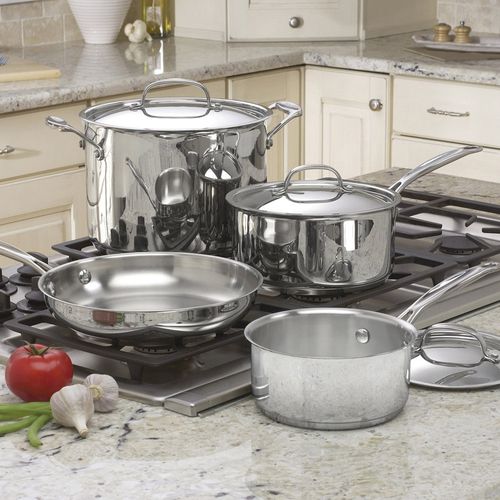 Conjunto de Panelas Ichefs Classic 4 peças em Inox de Indução Cuisinart
