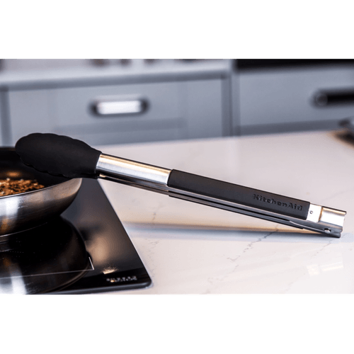 Pinça Reta em Aço Inox Com Trava Classic 30cm Preta KitchenAid