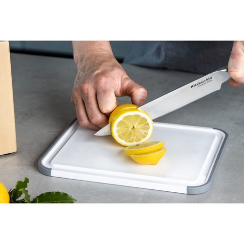 Tábua de Corte Classic Antiderrapante Retangular 20X25cm Branca KitchenAid