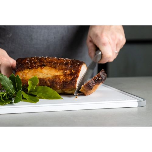 Tábua de Corte Antiderrapante Classic Retangular 35x28cm Branca KitchenAid