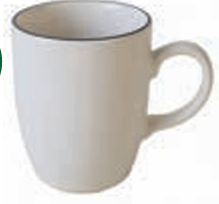 Caneca Olive Stoneware Kenya Branca 300ml
